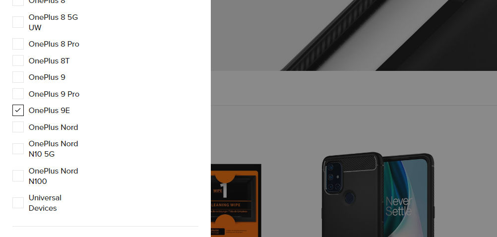 OnePlus 9E listing