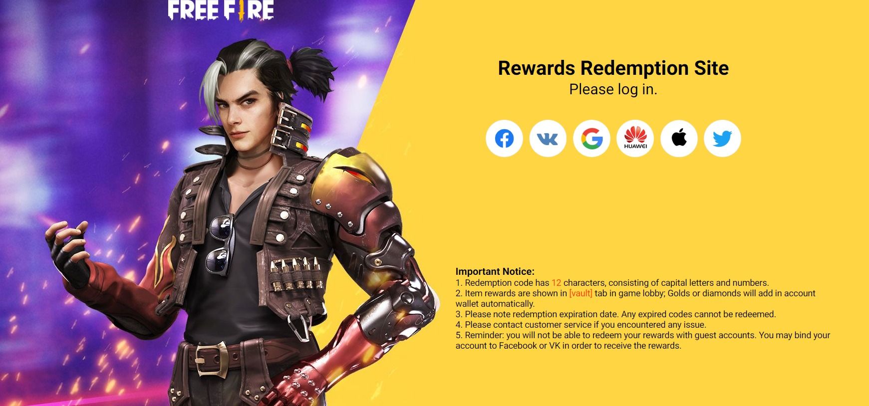 Free Fire Max Redeem Code List Today's Rewards and Codes, How to
