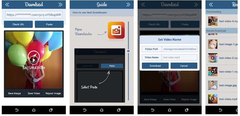 Android-app voor Instagram Downloader