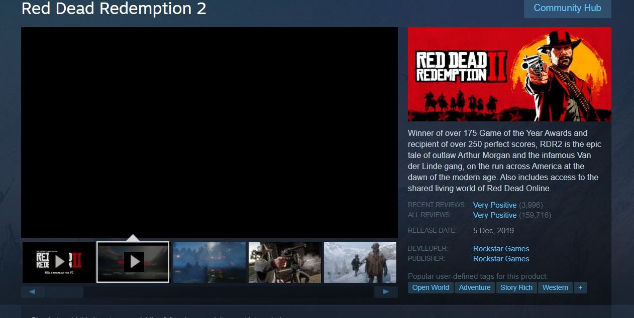 Red Dead Redemption 2 Steam