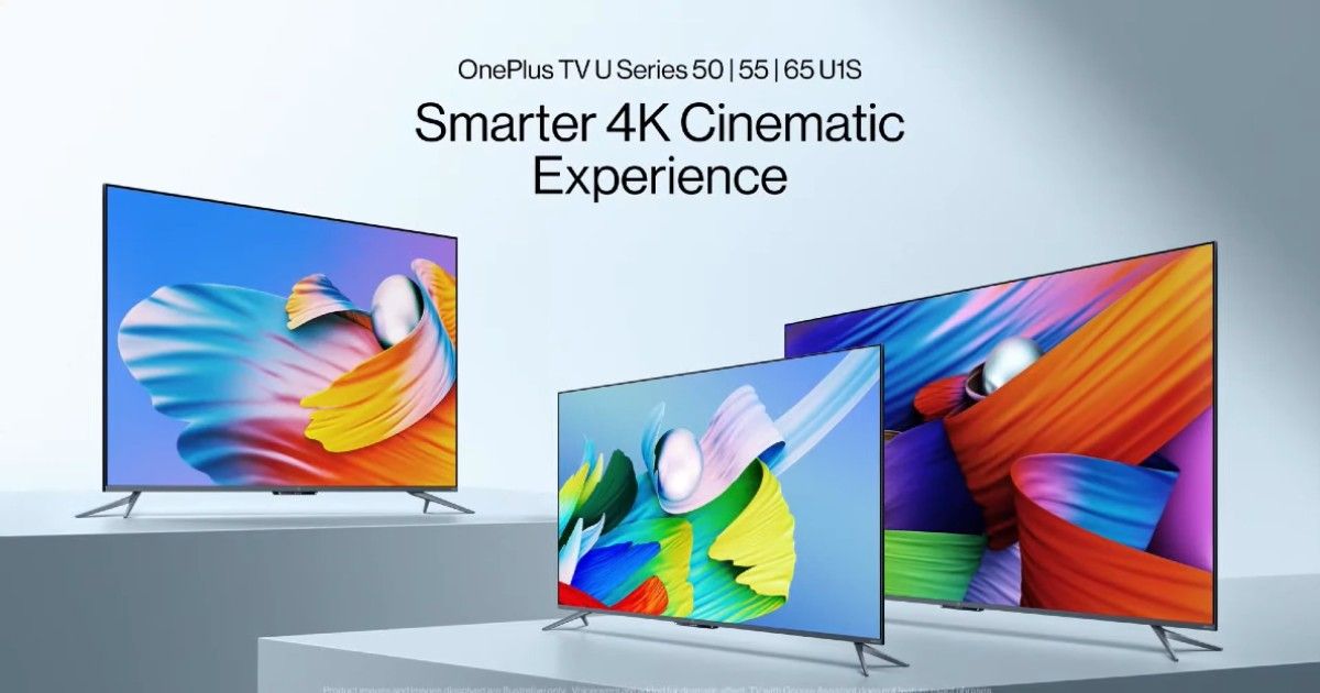 OnePlus TV U1S 4K TV Launched in India in Three Sizes With HDR10+, Far  Field Mics: Price, Specs - MySmartPrice