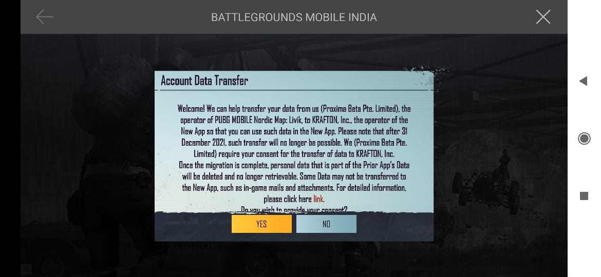 Can players transfer PUBG Mobile account to Battlegrounds Mobile India  (BGMI) through Google Play Games?