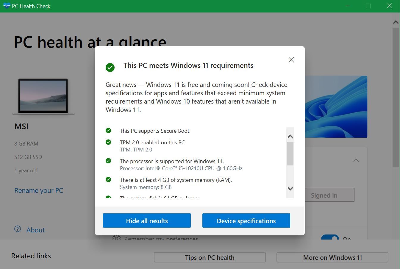 How to check if your PC can run Windows 11