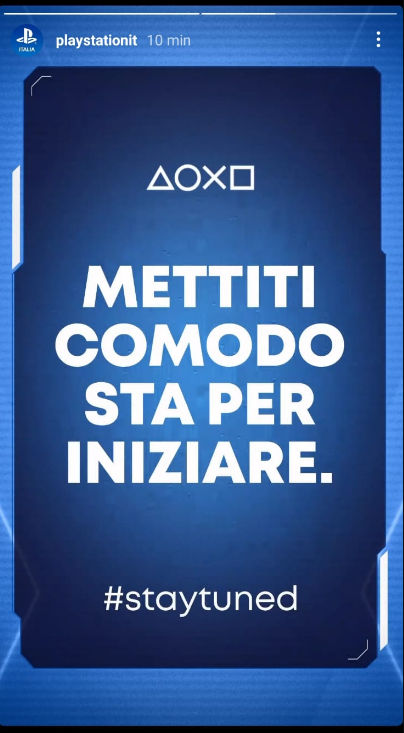 Sony PlayStation Italy's Social Media Account