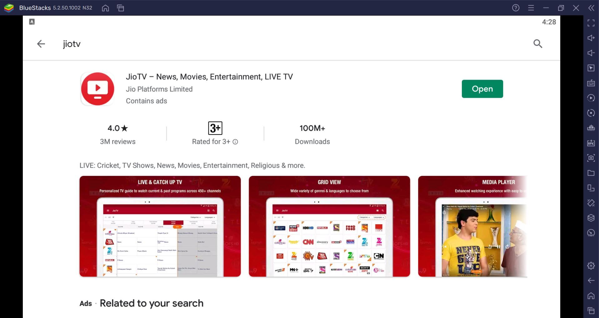 download jio tv app for android