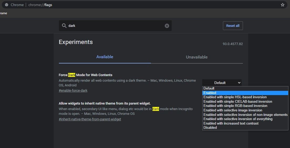 Flags enable force dark. Патч дарк хром. Default Dark Mode. Темная тема для страниц в хром. Как сделать в гугл темную тему на ПК.