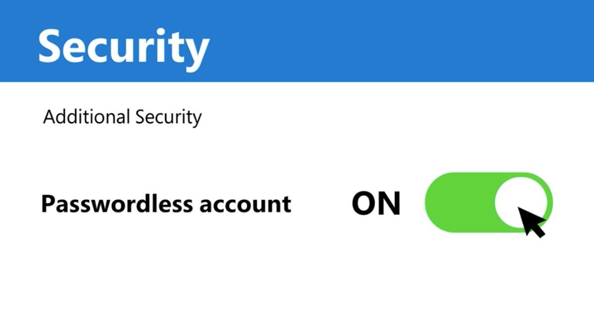 Microsoft passwordless login