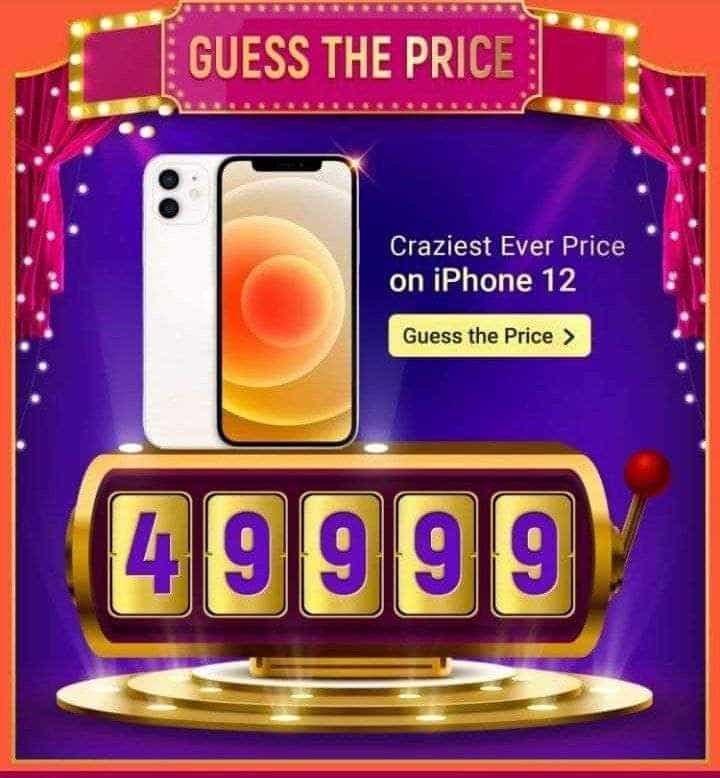 price of iphone 12 in flipkart big billion day