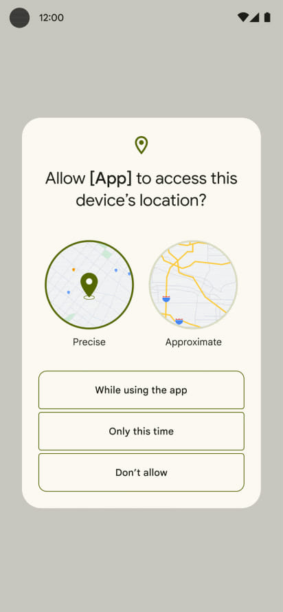 With the new update, users can now choose not to share their exact location with apps