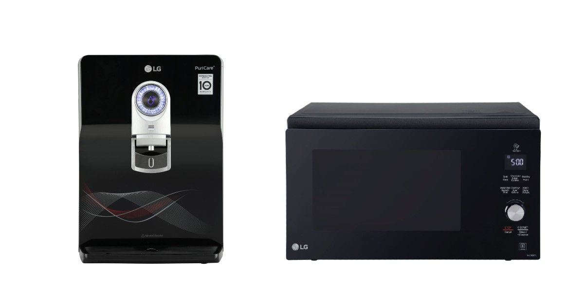 LG water purifiers charcoal microwave ovens