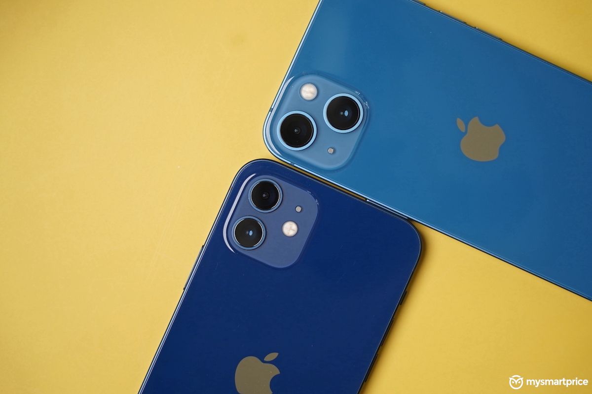 iphone 12 and 13 blue comparison