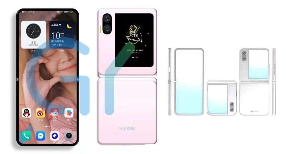 The new Clamshell Foldable Phone from Huawei looks strikingly similar to Z Flip 3 at first glance