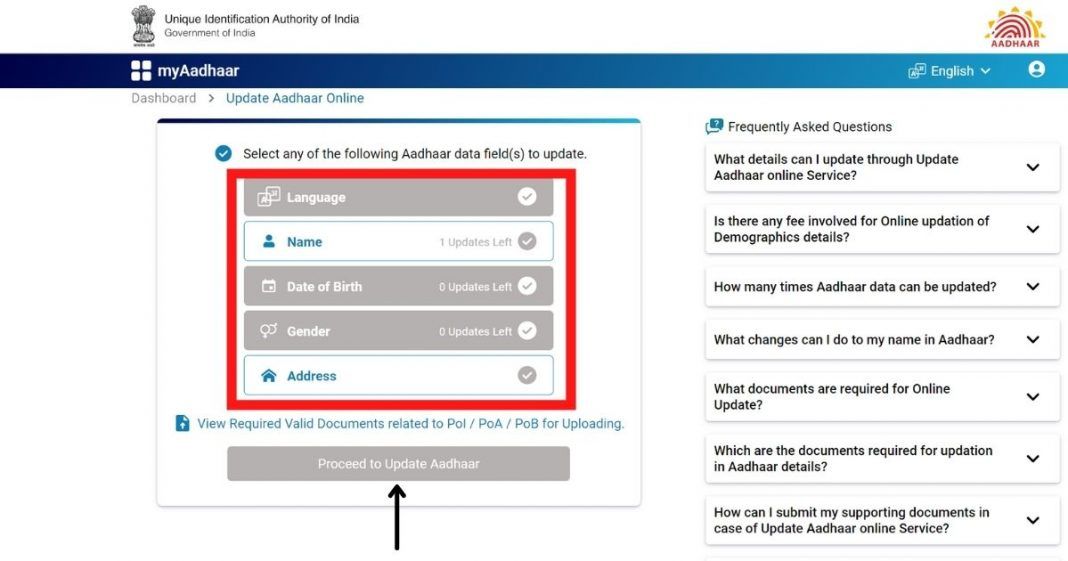 Aadhaar Update How To Update Your Aadhaar Card Online Documents