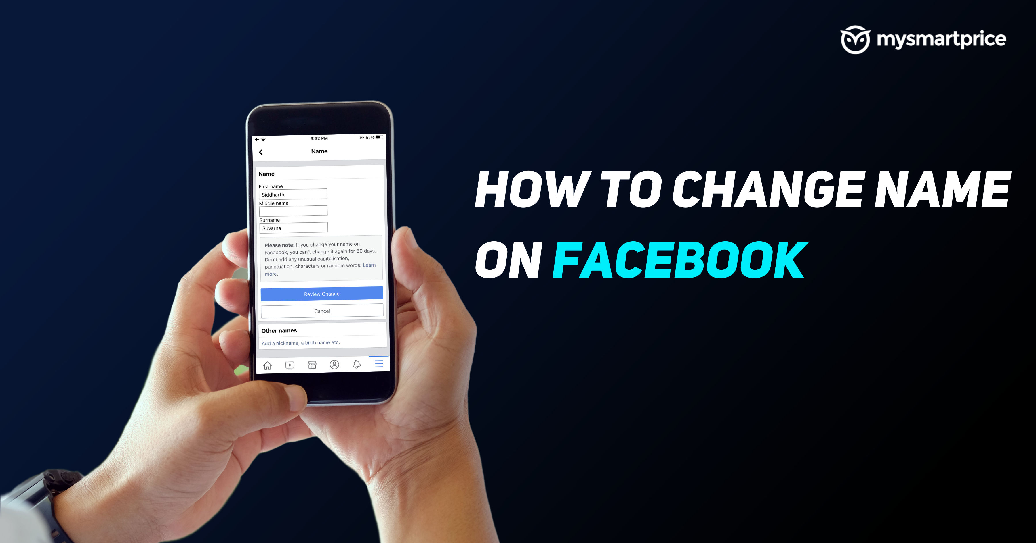 How to Change Name in Facebook: Step-by-Step Guide to Update Name or Username in Facebook - MySmartPrice