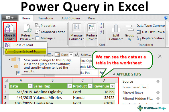 Power query текст