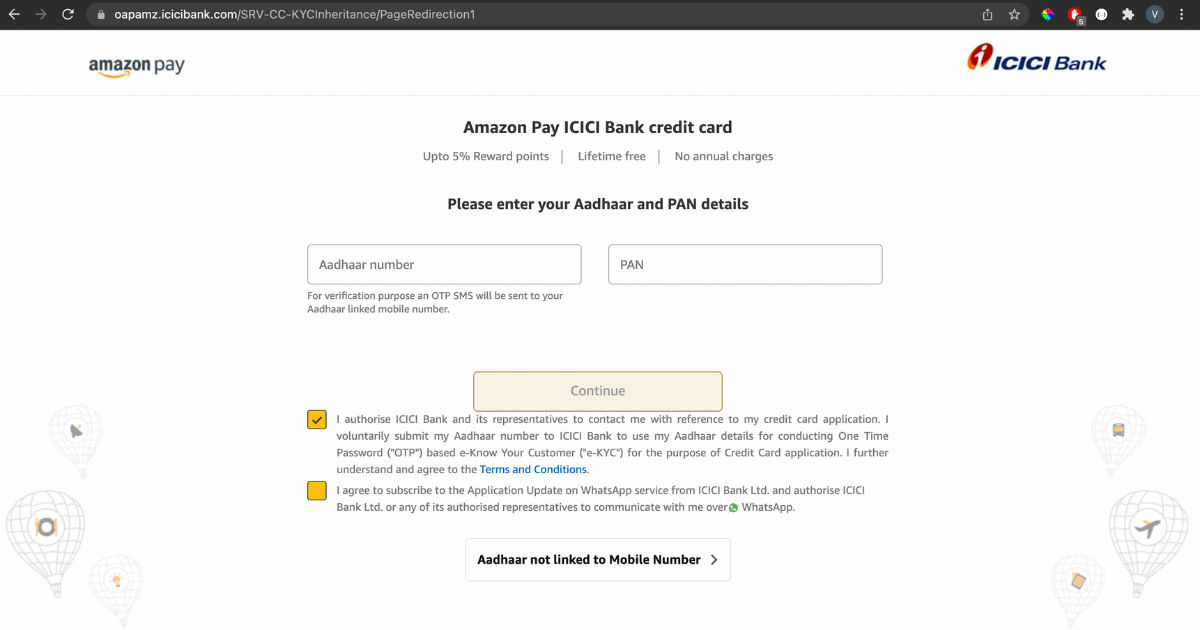 Amazon Pay credit card ICICI