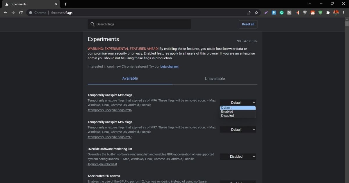 Chrome Flags How To Enable Flags on Google Chrome Browser to Try New