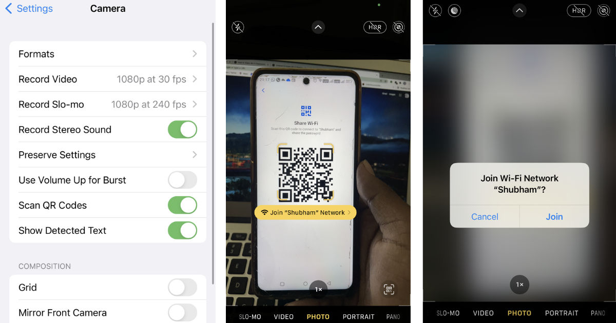 How to scan a QR code with your iPhone or Android phone without an app