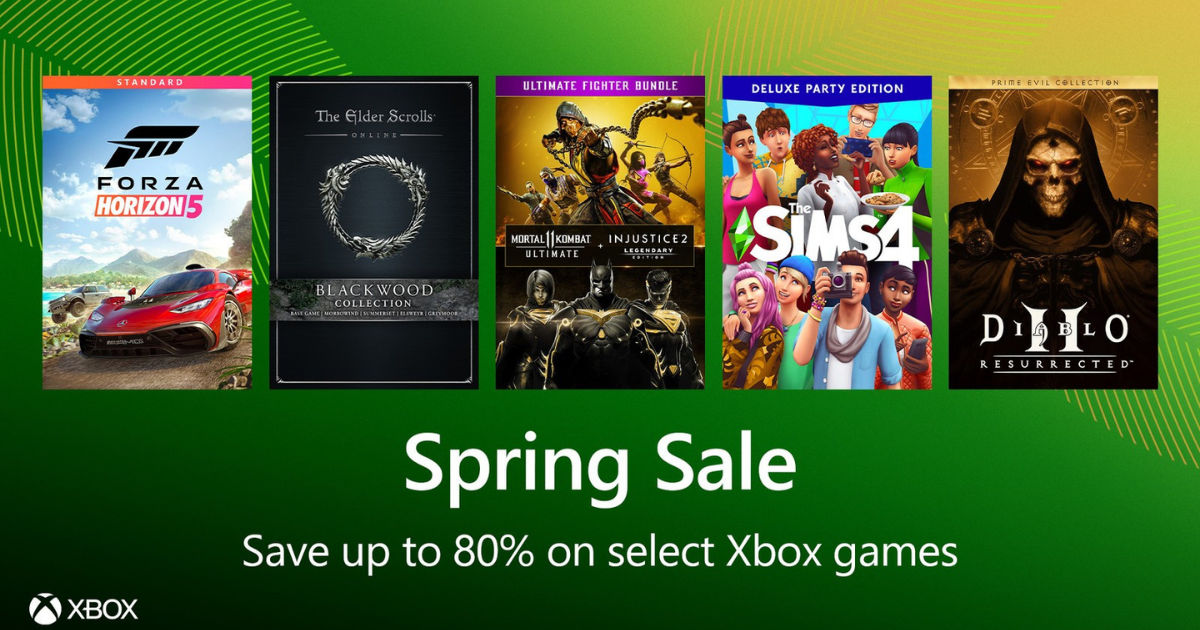 Xbox Spring Sale 2022 Live Forza Horizon 5, Immortals Fenyx Rising