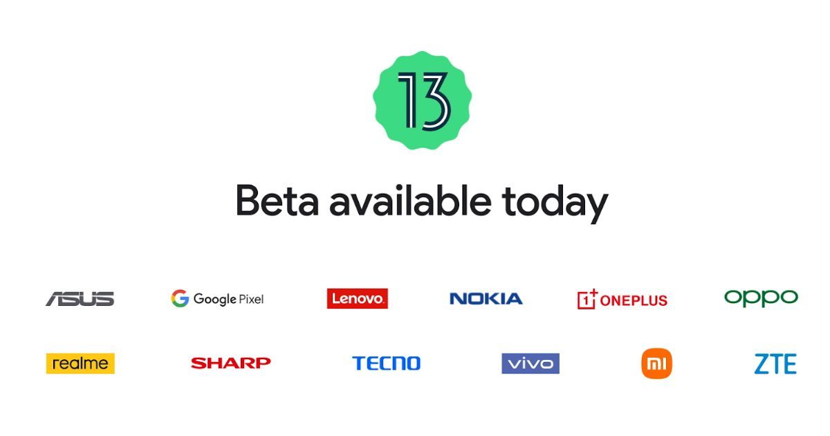 Android 13 Beta List of Eligible Devices
