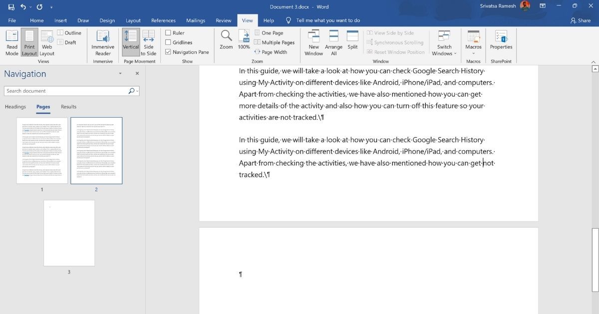 Delete a Page in MS Word: How to Remove Blank or Extra Pages from Microsoft Word Document