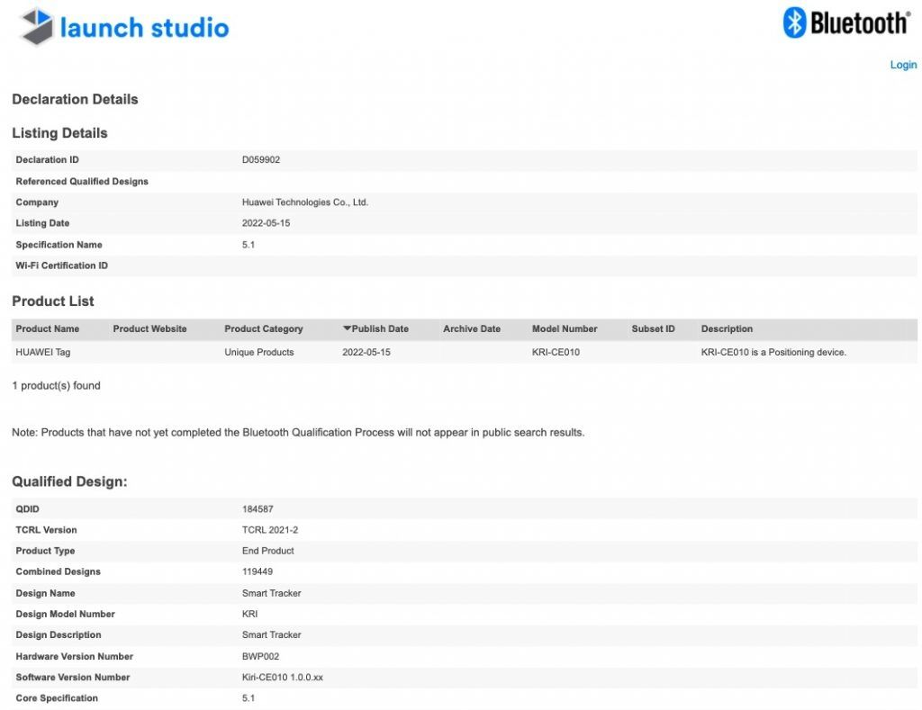 huawei-tag-smart-tracker-in-the-works-visits-bluetooth-sig-ahead-of