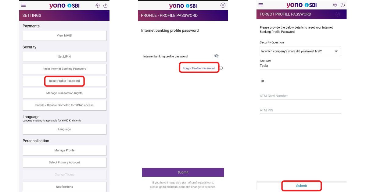 Reset SBI Profile Password: How to Reset Your SBI Profile Password Using Oneline Website, ATM Card, Yono App, and More - MySmartPrice