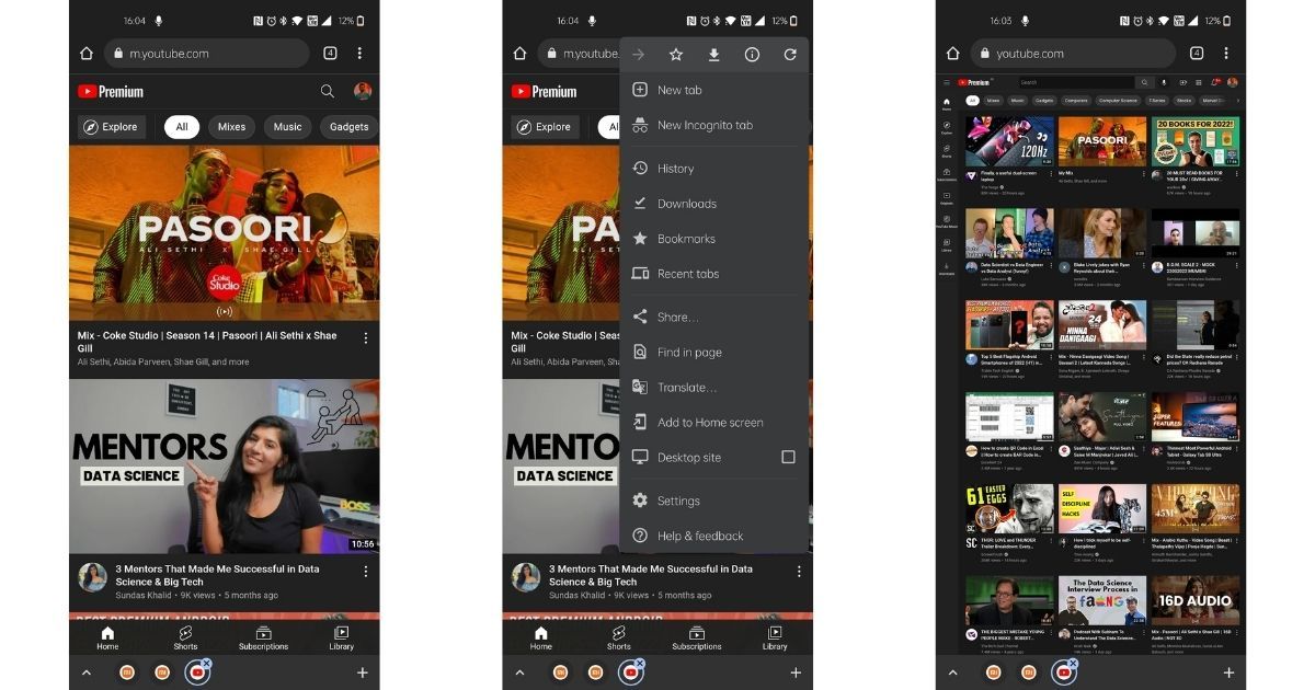 How to View YouTube Desktop Site on Android 1