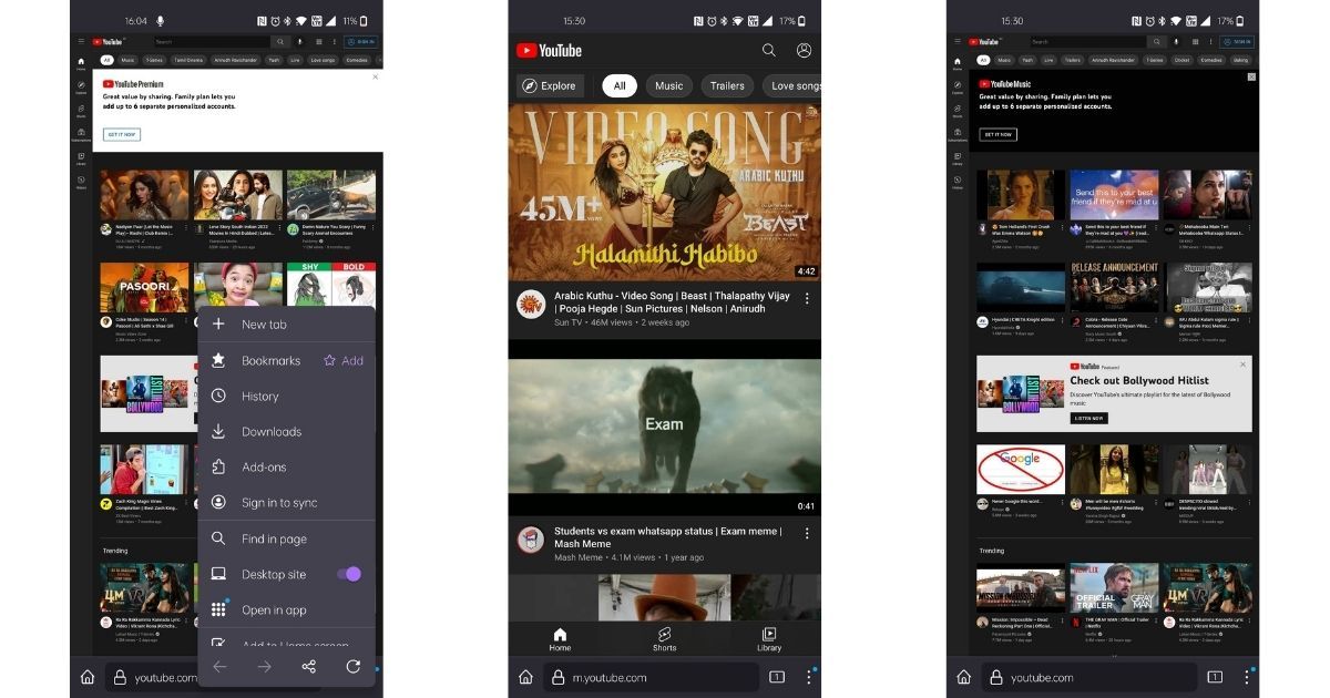 How to View YouTube Desktop Site on Android 2