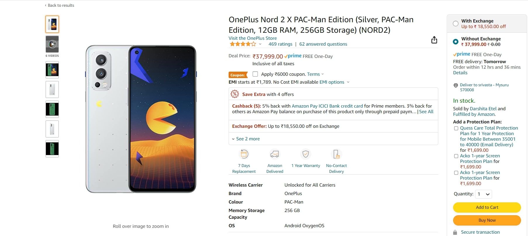 oneplus nord exchange offer amazon