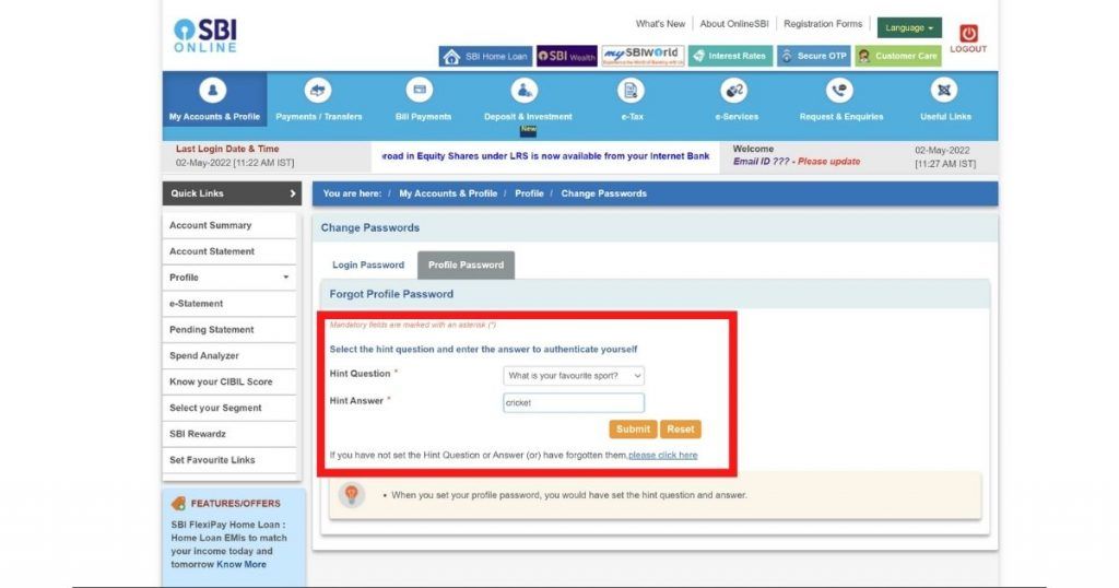 reset-sbi-profile-password-how-to-reset-your-sbi-profile-password