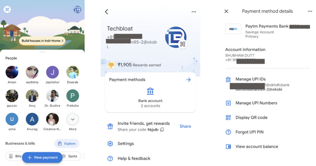 google pay upi transaction id check