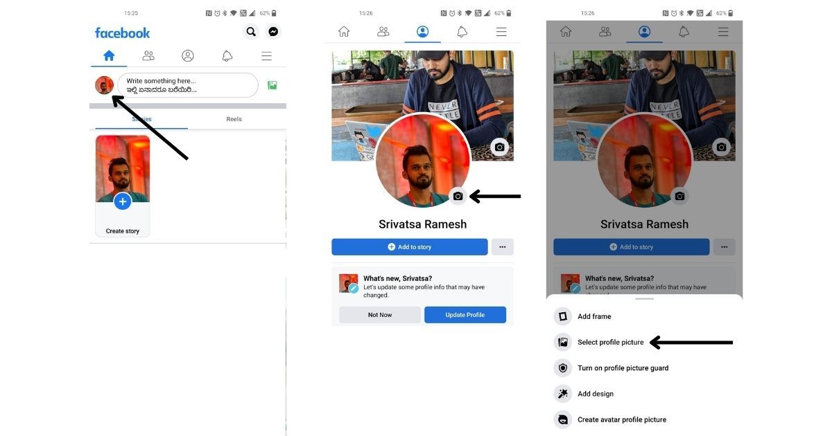 how to change profile photo on facebook page