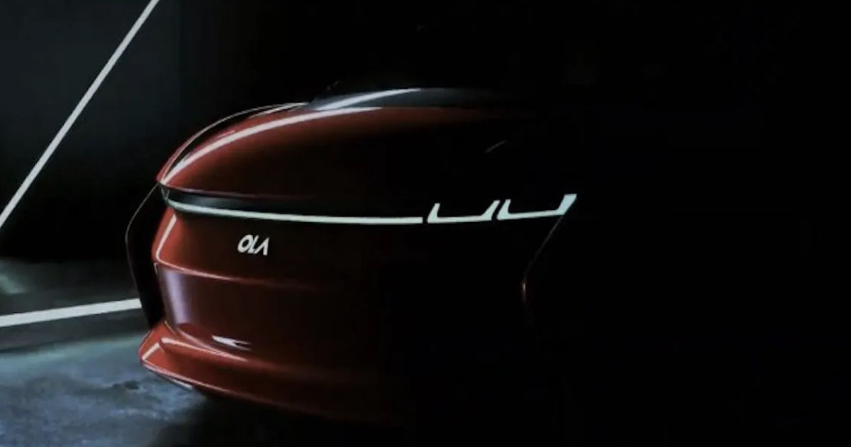 New Ola Car Teaser Shows a Sporty Sedan Silhouette as CEO Makes Big Claim  For it 