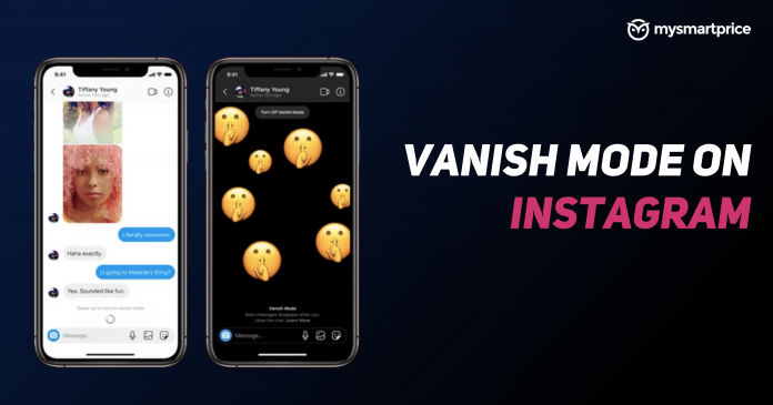 Vanish Mode on Instagram