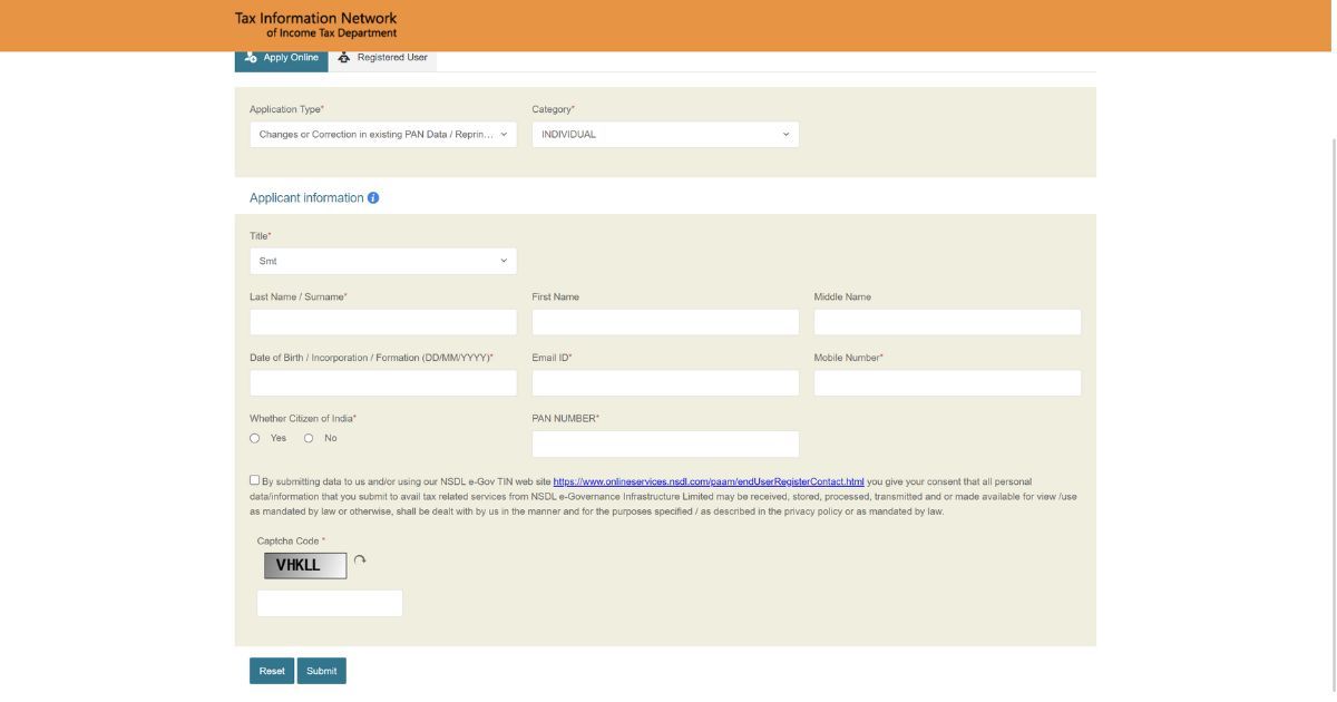 Reprint PAN Card How To Get Duplicate PAN Card Online Fees Required 