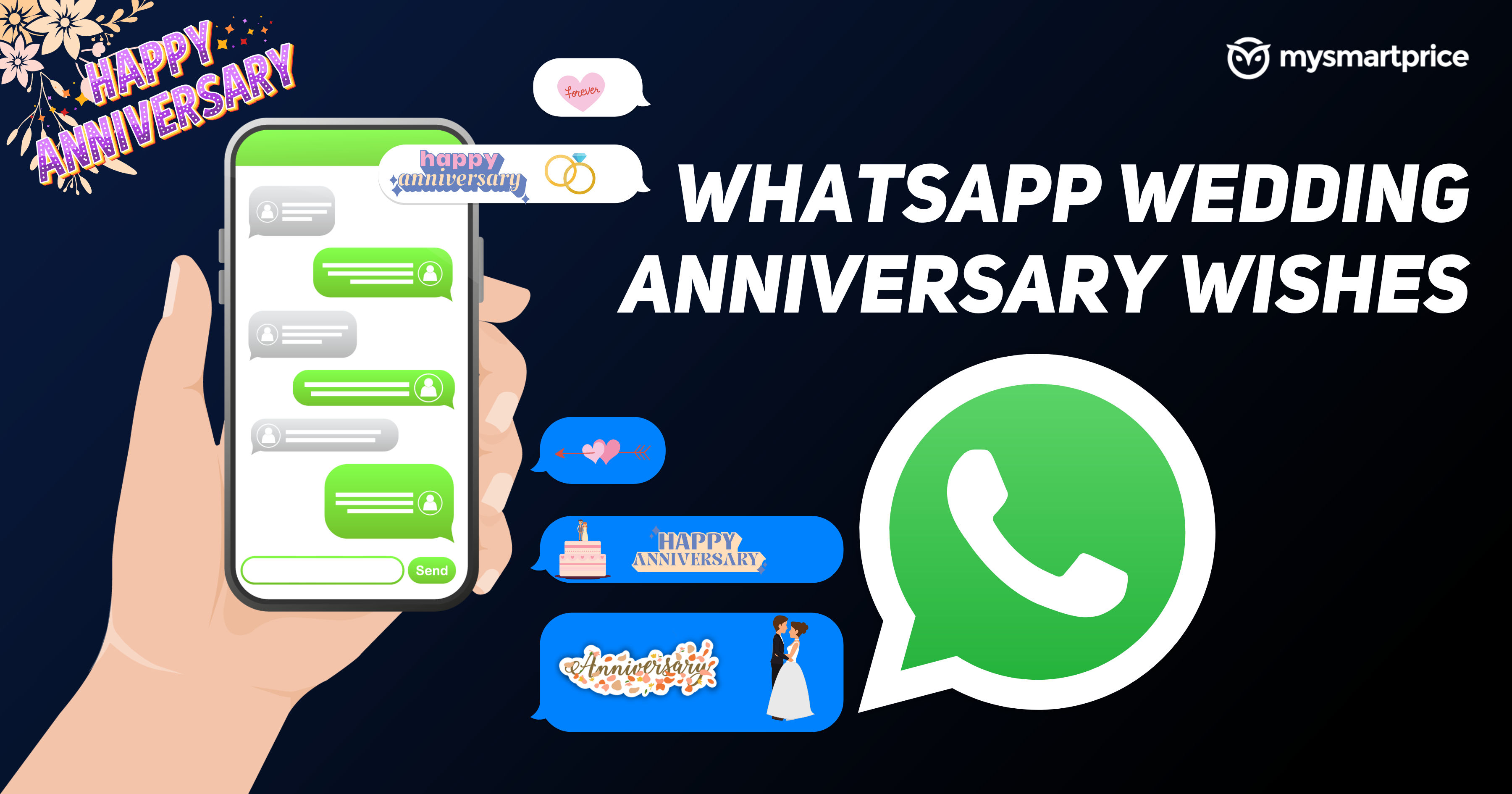 WhatsApp Wedding Anniversary Wishes 140+ Wishes For Friends, Parents