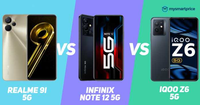 realme 9 5g vs infinix note 12 5g