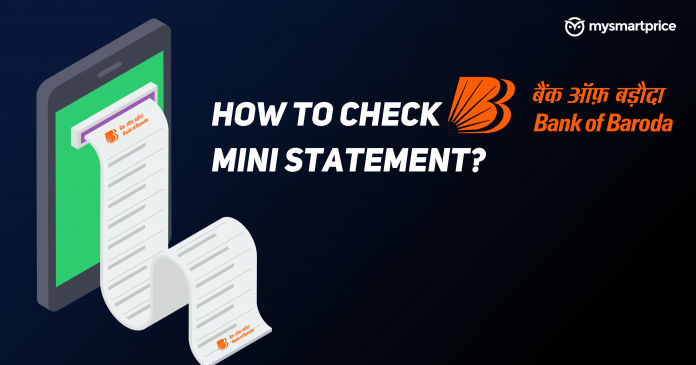 How to check bank of baroda mini statement
