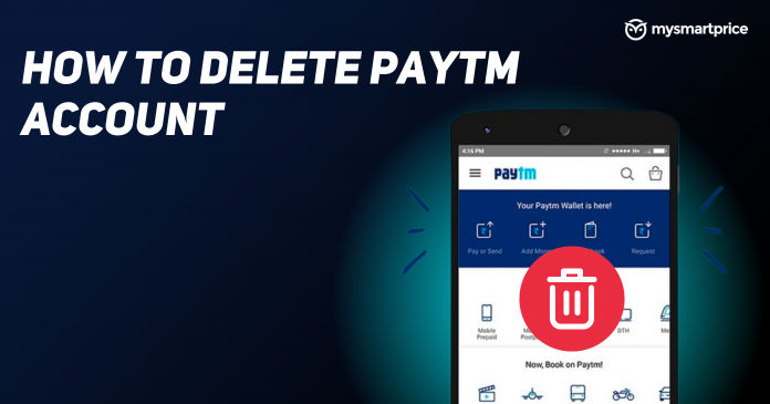 How to delete paytm accounT