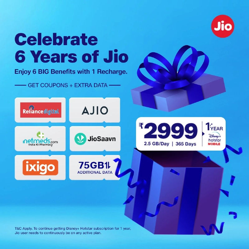 jagonzalez.org | | Jio 6th Anniversary Offer