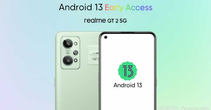 Realme GT 2 Android 13 Early