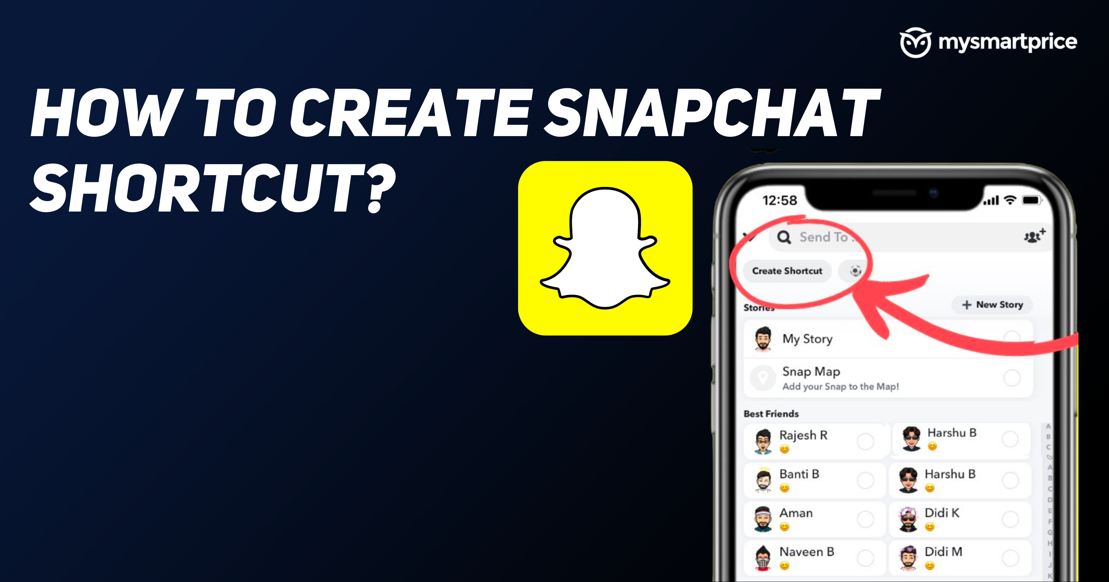 Snapchat How to Create a Shortcut on Snapchat for Friends, Groups, and