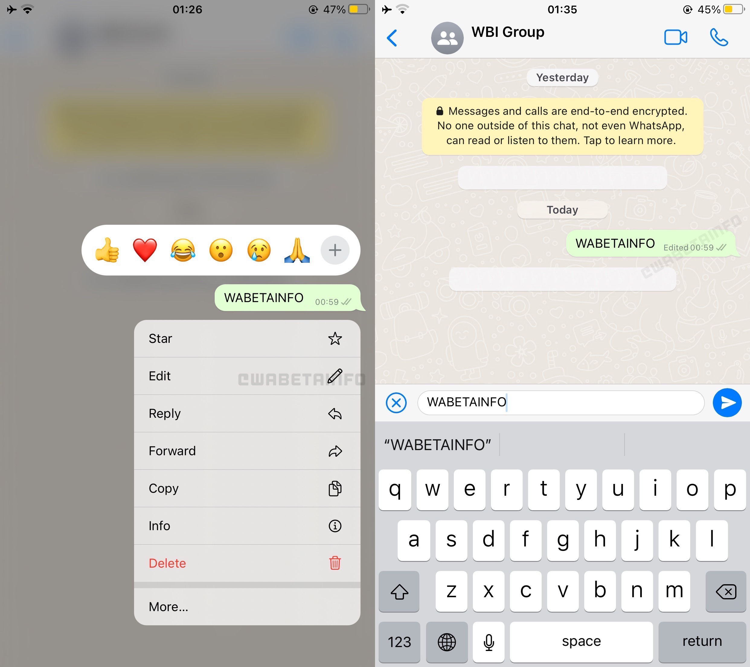 WhatsApp Beta for iOS Spotted Testing Editing Messages Feature; Meta-Owned  Company Release New Update - MySmartPrice