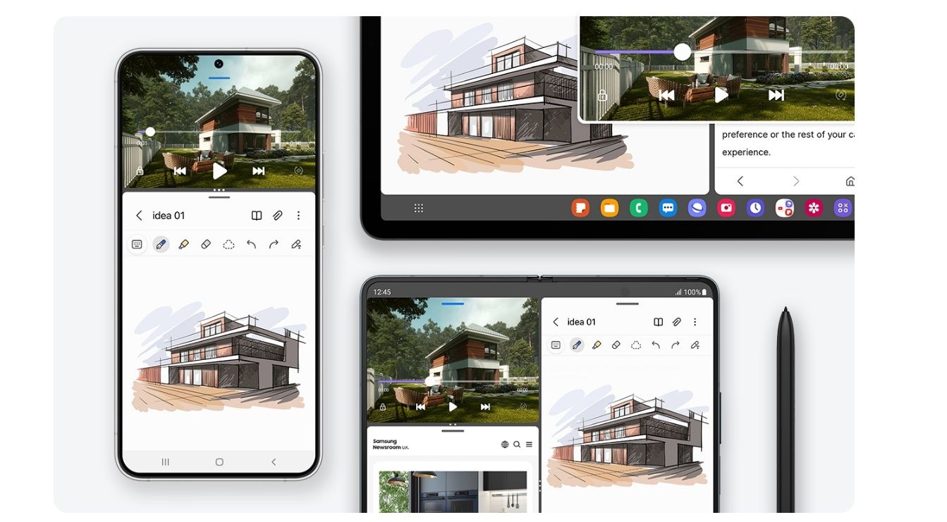 OneUI 5 multitasking