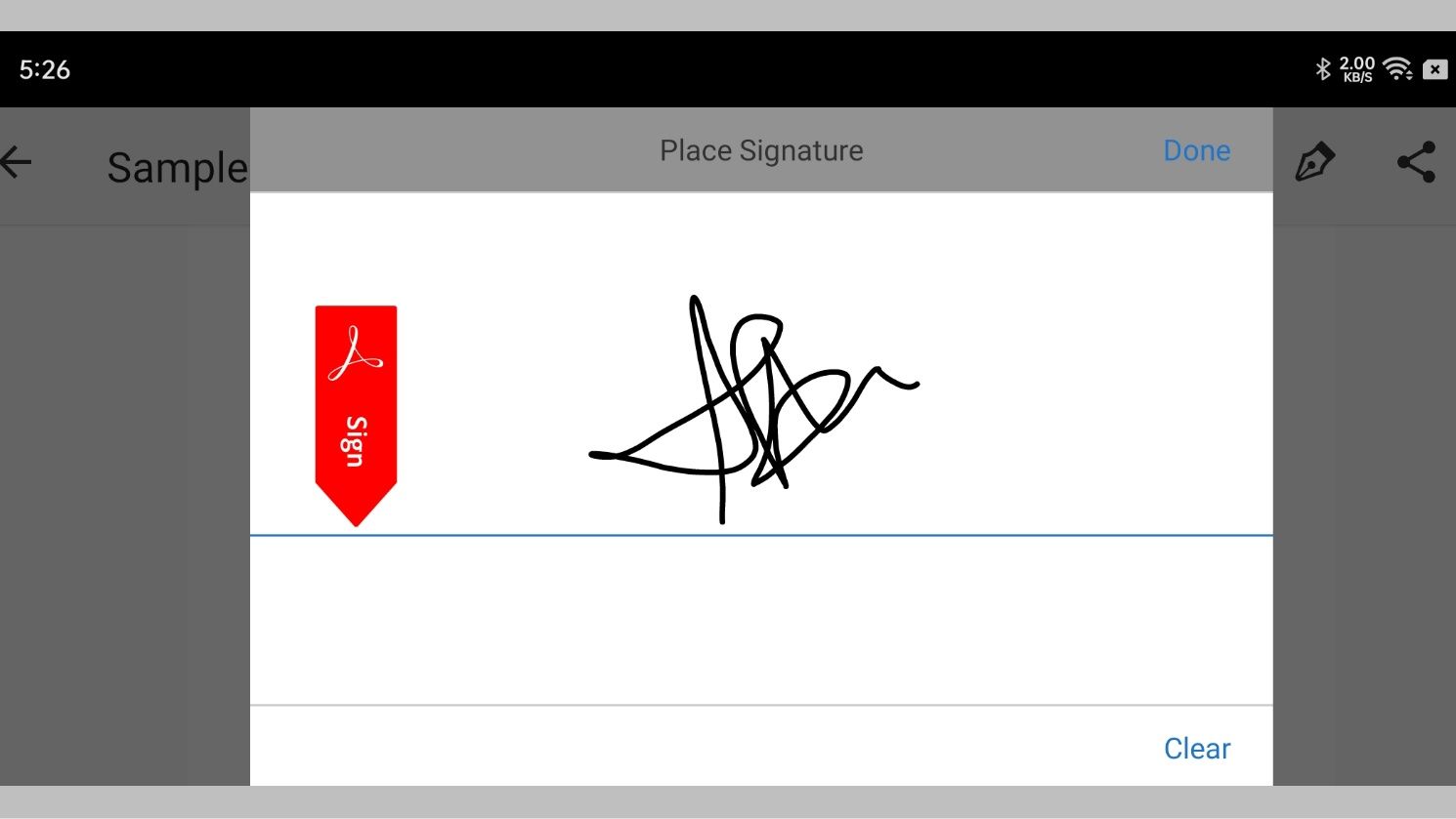 How to digitally sign a pdf Android 3