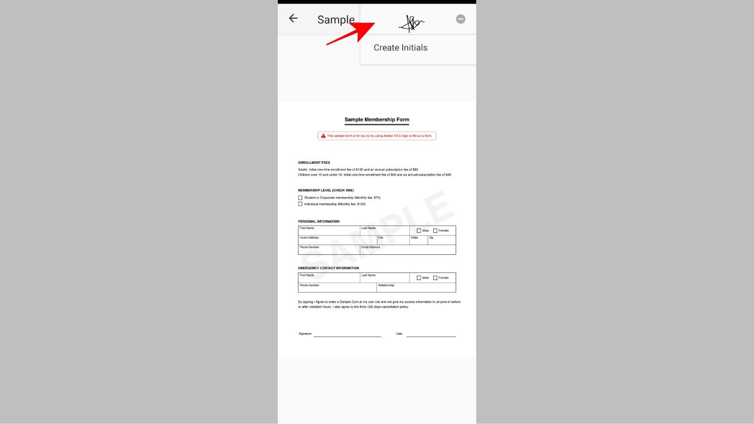 How to digitally sign a pdf Android 5