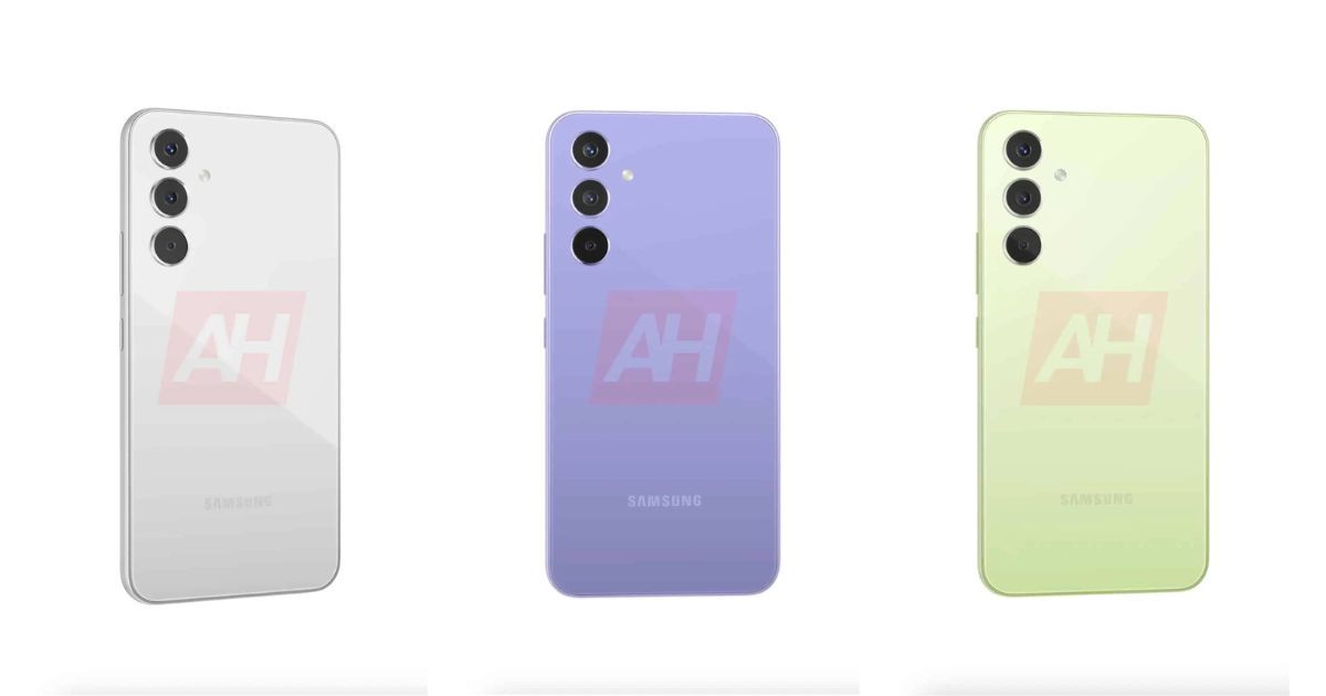 Samsung Galaxy A54 5G Design Renders Confirm Four Colour Options and