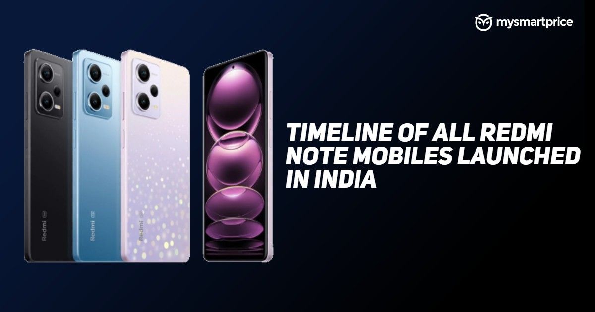 Redmi Note 1 to Redmi Note 12, Here is the Timeline of All Redmi Note ...