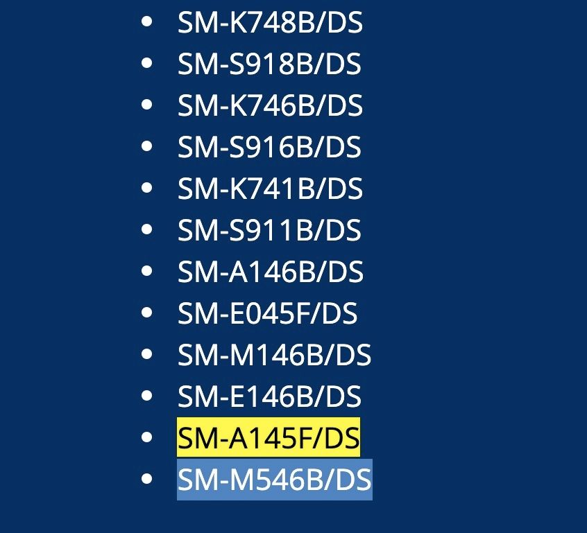 Samsung Galaxy A14, Samsung Galaxy M54 5G, and more leak online